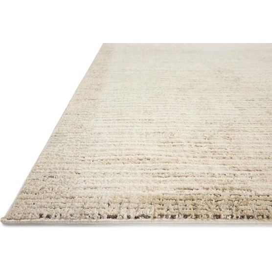 Jeremiah Brent Bleecker Collection BLE-02 Sand/Charcoal 6'-7" x 9'-3" Area Rug