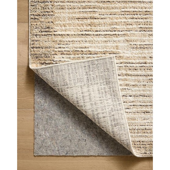 Jeremiah Brent Bleecker Collection BLE-02 Sand/Charcoal 6'-7" x 9'-3" Area Rug