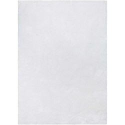 Feather Collection Liza Shag Rug – White, 9'3" x 12'6" for Grand Living Room and Dining Room - Soft Plush Feel