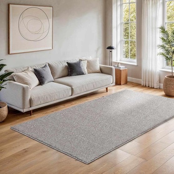 Elixir Farmhouse 7'10" x 10'6" Machine Washable Area Rug - Light Gray