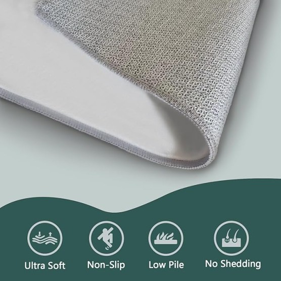 Modern Washable Area Rug Abstract Upgrade Anti Skid Rectangular Fuzzy Washable Carpet for Living Room Bedroom Outdoor Patio(Grey)-7x9ft