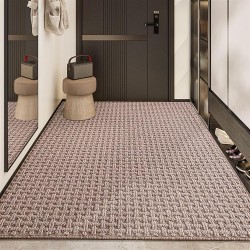 Low Profile Front Door Mat Entrance, Durable Doormat Stain Fade Resistant, Non Slip Entryway Mats for Outdoor Indoor, Beige, 48" x 72"