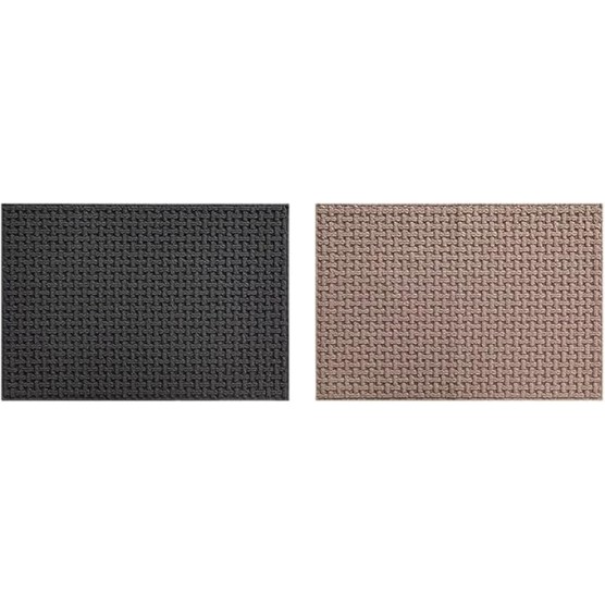 Low Profile Front Door Mat Entrance, Durable Doormat Stain Fade Resistant, Non Slip Entryway Mats for Outdoor Indoor, Beige, 48" x 72"