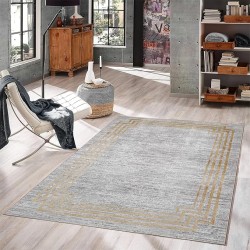 Modern Area Rug for Living Room, Bedroom – Non-Slip Thin Machine Washable Rug, Decorative Soft Carpet for Home, Office, Dorm Decor, Simple Style, 6x9ft/72x108in