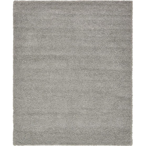 Cozy Solid Shag Collection Rug – 8' x 10' Cloud Gray Shag Rug Perfect for Living Rooms, Large Dining Rooms, Open Floorplans